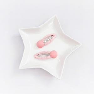 Girl Hair Clip Geometric Button Pair (GHP9030)